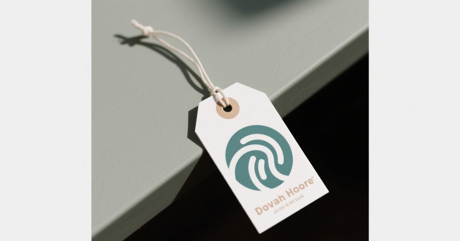 Creating unique custom printed paper hang tags to align with brand identity